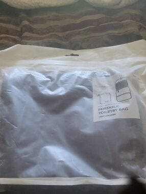 Portable Toiletry Blue Bag From Puerta Virrarta Sealed Tag Free Gift Nice